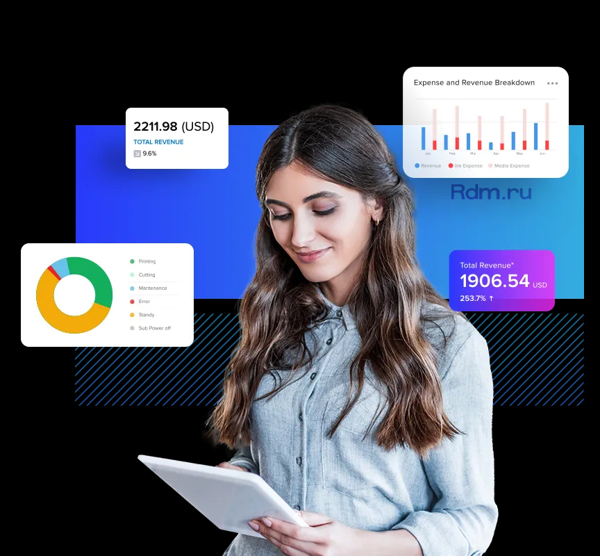 AP-640 содержит в комплекте приложение Roland DG Connect