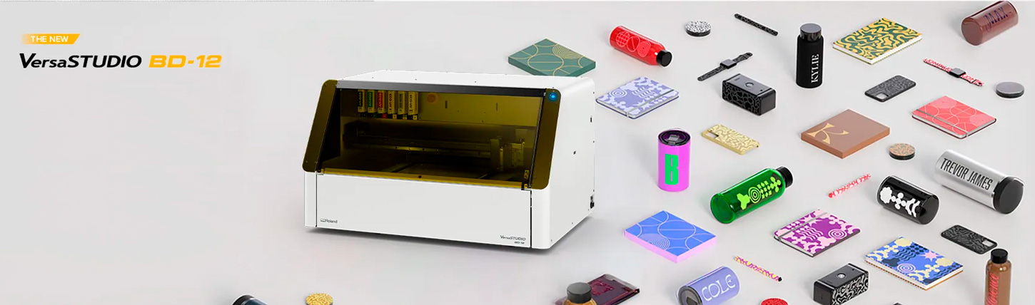 Примеры печати на УФ-принтере Roland BD-12