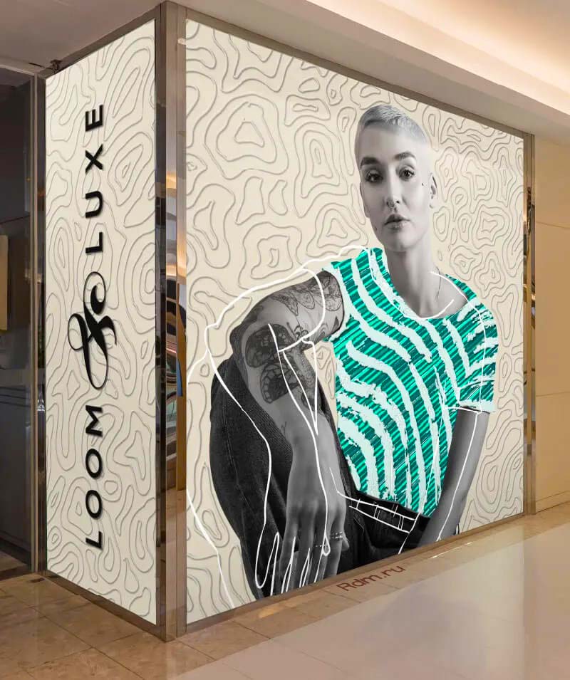 Текстурные покрытия стен  для торговых помещений