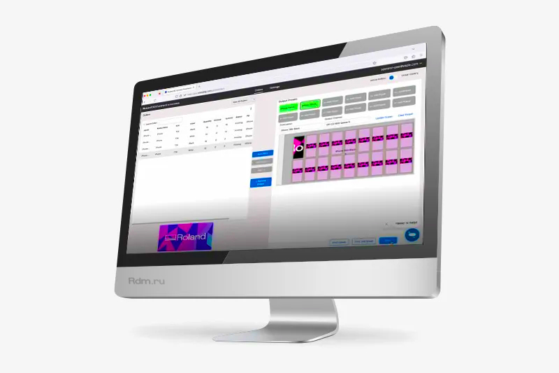 Планшетный уф принтер Roland LO-300-F2 c приложением PrintAutoMate