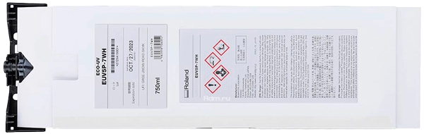 EUV5P-WH, 750мл, пакет White, уф-чернила Roland EUV5