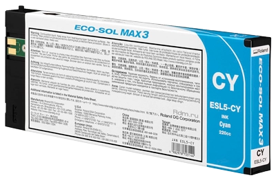 ESL5-CY, 220мл, картридж Cyan ECO-SOL MAX3