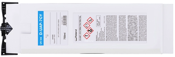 D-UAP-7CY, 750мл, пакет Cyan, уф-чернила Roland D-UA