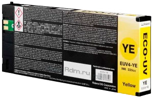 EUV4-YE, 220мл, картридж Yellow, уф-чернила Roland ECO-UV4