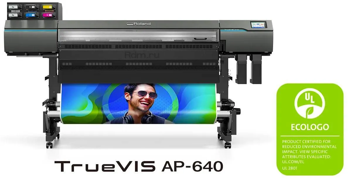 Латексные чернила Roland DG Resin Ink для TrueVIS AP-640 получили сертификат ECOLOGO