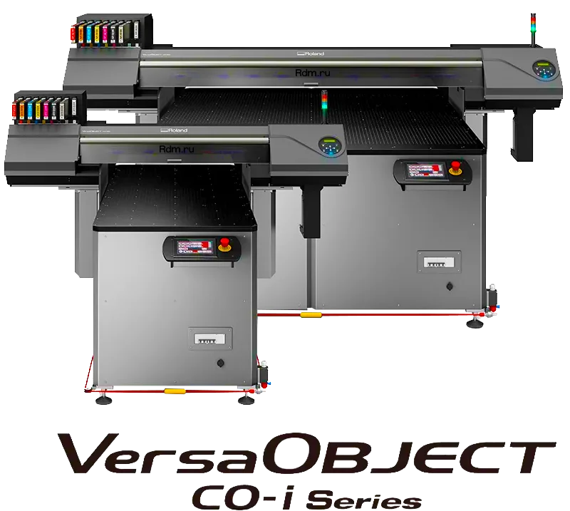CO-300i-F2 и CO-640i-F3 новые планшетные уф принтеры Roland из серии VersaOBJECT CO-i представлены Roland DG. Продажи уже начались!