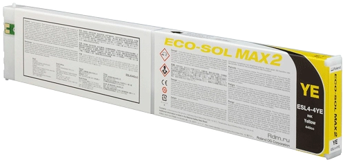 ESL4-4YE, 440мл, картридж Yellow ECO-Sol MAX2