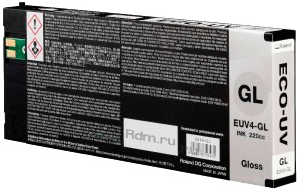EUV4-GL, 220мл, картридж Gloss, уф-чернила Roland ECO-UV4