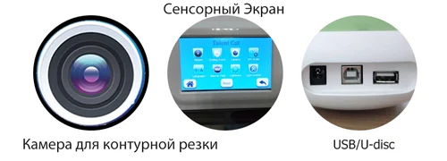  Камера, сенсорный экран режущего плоттера MC-330 