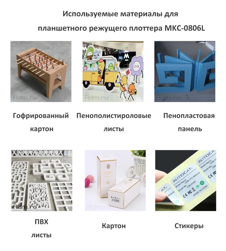  Материалы для плоттера MKC-0806L