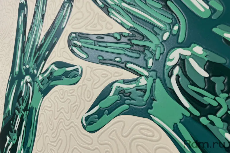 Фактурные обои с уникальной текстурой печатает DA-640