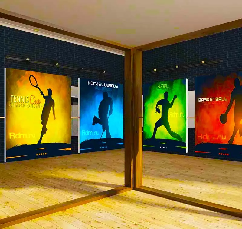 Планшетный уф-принтер Roland EU-1000MF печатает выставочные стенды и дисплеи