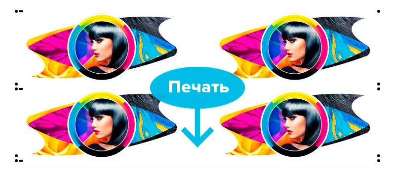 Функция Multiple cropmark