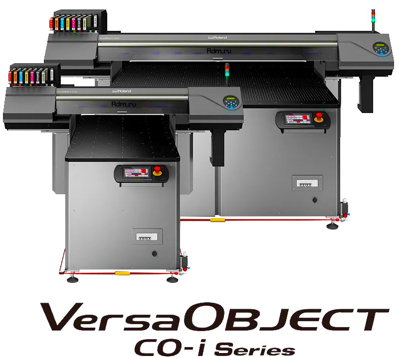 CO-300i-F2 и CO-640i-F3 новые планшетные уф принтеры Roland из серии VersaOBJECT CO-i представлены Roland DG. Продажи уже начались!