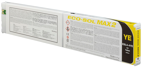 ESL4-4YE, 440мл, картридж Yellow ECO-Sol MAX2