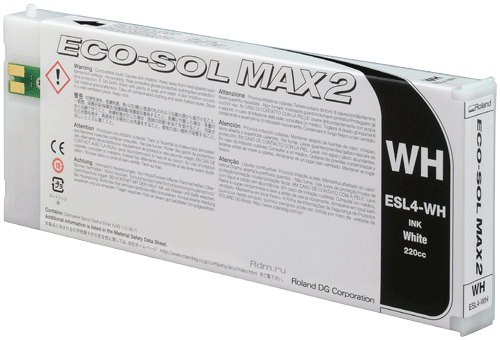 ESL4-WH, 220мл, картридж Белый ECO-Sol MAX2